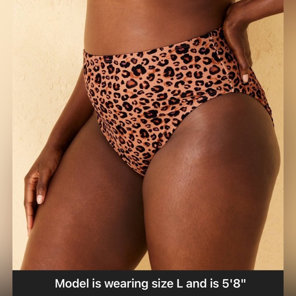 NWT Shade & Shore High Waisted High Leg Cheeky Bilini Bottoms - Picture 4 of 8